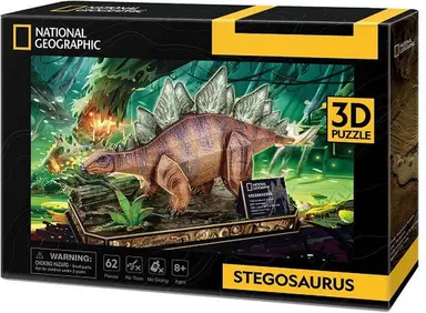 CUBIC FUN 3D Puzzel Stegosaurus - 62 stuks