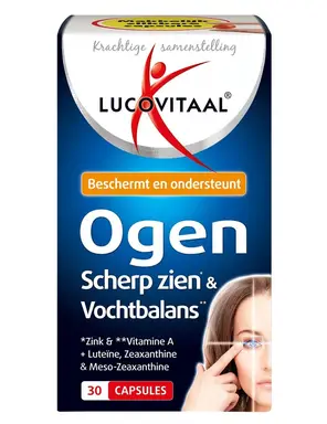 Lucovitaal Ogen scherp zien vochtbalans 30 capsules