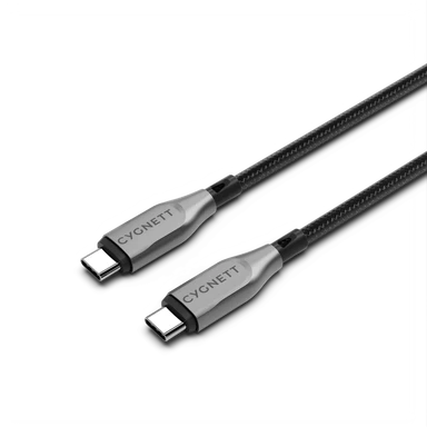 Cygnett 2m USB-C to USB-C Armoured Cable – Black