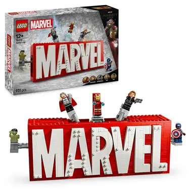 Lego 76313 Super Heroes Marvel-Logo mit Minifigur