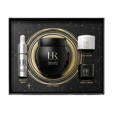 Helena Rubinstein REPLASTY Reparatur-Exklusiv-Weihnachtsgeschenkset: Black Power Cream 50ml, Black Power Cream 5ml, White Power Cream 5ml, Plasmid 10ml