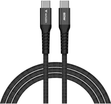 Verbatim 60W Sync & Charge USB-C naar USB-C Magnetische Kabel 120cm (Zwart)