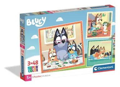 Bluey 3 x 48 Piece Jigsaw Puzzles