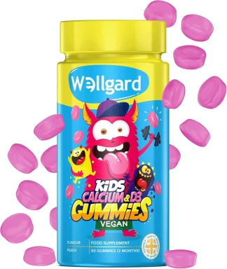 Wellgard Kids Vegan Calcium & Vitamin D3 - 60 Gummies