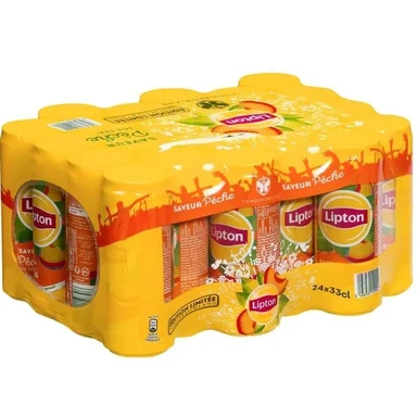 Lipton Ice tea pêche en canettes - 24 x 33 cl