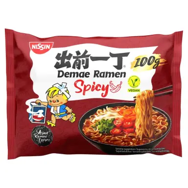 Nissin Demae Ramen Würziger Geschmack Nudeln 100g