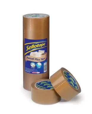 Sellotape Packaging Tape 50x66m Brown, Pack of 6