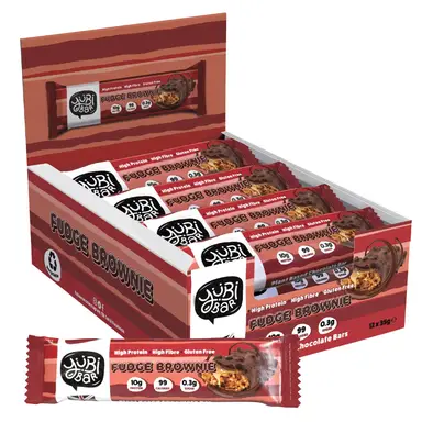 YuBi Protein Bars Fudge Brownie Flavour Multipack - 12 x 35 g