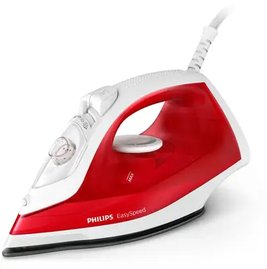 Philips EasySpeed stoomstrijkijzer GC1742/40 2000 W, antiaanbaklaag, continue stoom 25 g, stoomstoot 90 g, kalkreiniging, 220 ml, rood