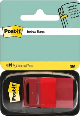 Post-It Haftnotizen 680-1, Rot, 25,4 mm x 43,2 mm