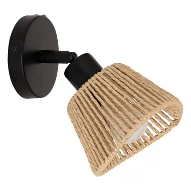 Atmosphera Myha Wandlamp - Metaal en Touw, 10 cm