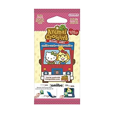 Nintendo Animal Crossing: New Leaf Welcome amiibo en collaboration Sanrio Paquet de 6 cartes amiibo multicolore