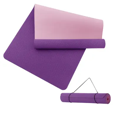 Good Nite Yogamatte Groß Extra-Groß 190 x 80 x 0,6 cm Rutschfeste TPE Gymnastikmatte Sportmatte Fitnessmatte Trainingsmatte Pilatesmatte für Yoga, Pilates und Workouts (Lila/Pink)
