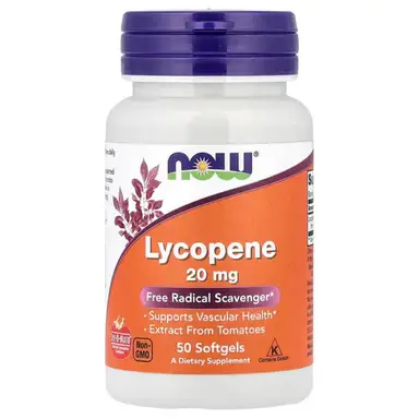 NOW Foods Lycopene, 20mg - 50 Softgels