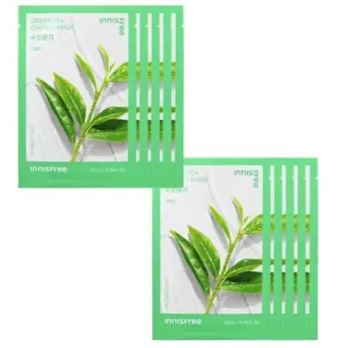 Innisfree Green Tea Energy Masken-Set Reise-Exklusiv (22ml x 10 Blätter)