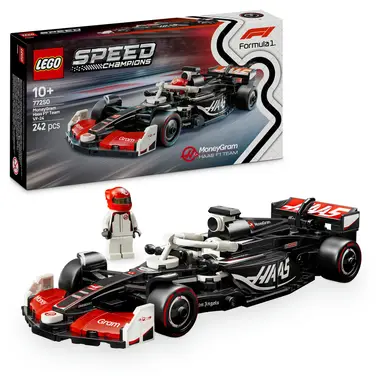 LEGO Speed Champions MoneyGram Haas F1 Team VF-24 Rennwagen - Spielzeug mit Formel 1 Minifigur zum Sammeln - Modell und Geschenk für Jungen & Mädchen ab 10 Jahren und Motorsport-Fans 77250