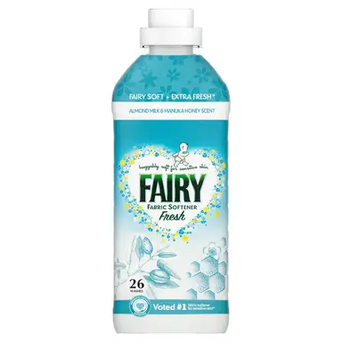 Fairy Fresh Fabric Conditioner Almond Milk & Manuka Honey 26 Washes, 858ml