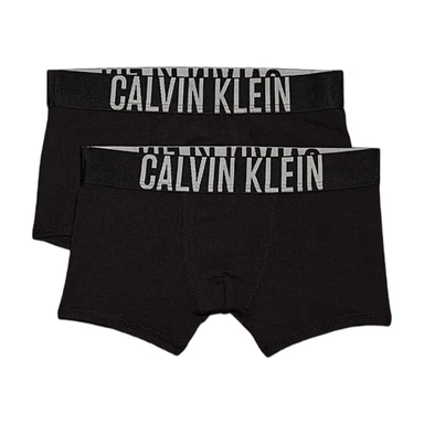 Calvin Klein 2 Pack Boys Trunks - Intense Power - Noir 12-14