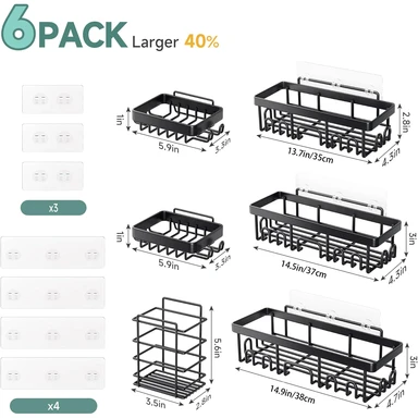 SRD 6 Piece Bathroom Set Accessories