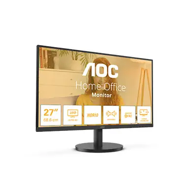 AOC B3 U27B3A computer monitor 68,6 cm (27") 3840 x 2160 Pixels 4K Ultra HD LCD Zwart