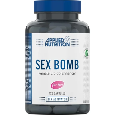 Applied Nutrition Sex Bomb Female Libido Enhancer with Ashwagandha & Maca, Vegan & Halal, 120 Capsules