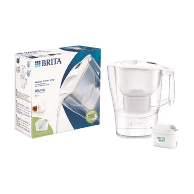 BRITA P1000 replacement filter cartridge for BRITA filter valves, reduces chlorine, scale and impurities (packaging may vary