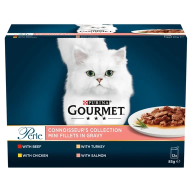 Gourmet Perle Connoisseur's Collection Mini Fillets in Gravy 12 x 85g
