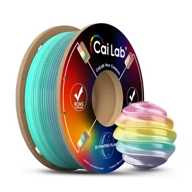 CAILAB 3D-Drucker Filament PLA Regenbogen Farbverlauf - Seiden-Regenbogen #11