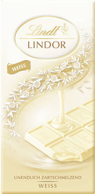 Lindt Lindor weiße Schokoladentafel 100 g