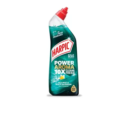 Harpic Power Aroma, Toilet Cleaner Gel, Sea Mist & White Blossom, 750ml