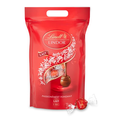 Lindt Lindor Assortiment de chocolat au lait - 1 kg
