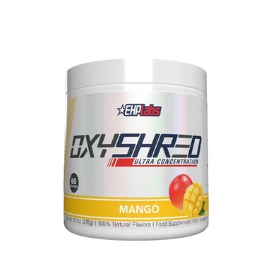 EHPlabs OxyShred Ultra Concentration Thermogenic Daily Wellness Support Powder Mango Flavour - 276g