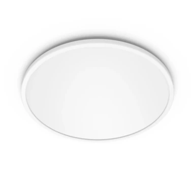 Philips Ceiling Light LED Luminaire Super Slim 3 Brightness Settings Warm White 15W D:25cm