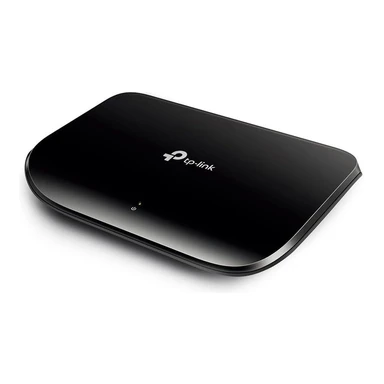 TP-Link TL-SG1005D 5-Port Gigabit Desktop-Switch, 5x 10/100/1000 Mbit/s RJ45 Ports, Auto-Negotiation, Auto-MDI/MDIX, Green IT, 70% Energieeinsparung, Kunststoffgehäuse, Schwarz