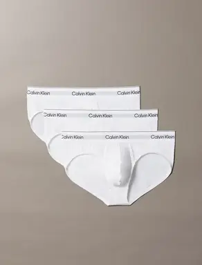 Calvin Klein HIP BRIEF 3-pack 100 3 wit heren XS