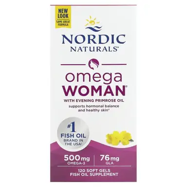 Nordic Naturals Omega-3 Fish Oil Heart & Brain Support for Women 500mg - 120 Softgels