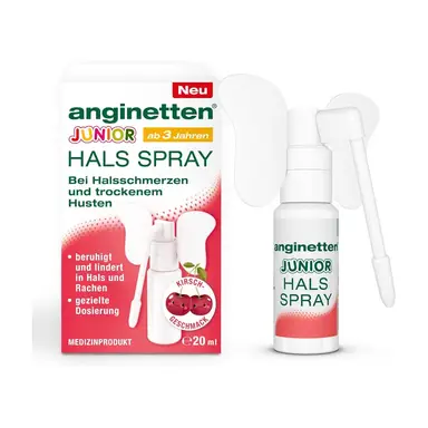 ANGINETTEN Hals Spray 2 in 1 junior 20 ml