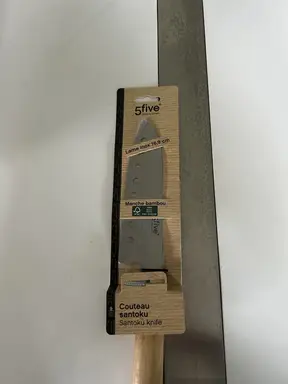 Zwarte Bamboe Santoku-mes