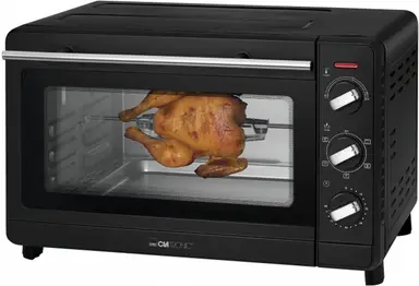 Clatronic MBG-3728 - Grill - 30 L, 1500 W, zwart roestvrij staal