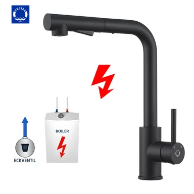 Keukenkraan Lage Druk, Uittrekbare RVS Kraan