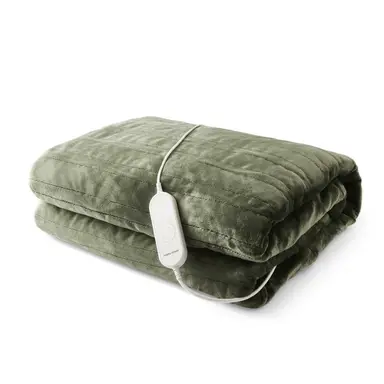 Morphy Richards EverCosy Small Fleece Electric Heated Throw – Green, 610001