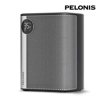 PELONIS Elektroheizung, 2000W energiesparender leiser Raumheizer, tragbarer Keramik-Heizlüfter mit ECO-Modus, Thermostat 3 Modi, 24-Stunden-Timer, Überhitzungs- & Kippschutz,