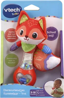 VTech baby dierenvrienden rammelaar vos - 19,3 cm
