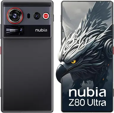 nubia Z80 Ultra 5G Unlocked Android Phone, Snapdragon 8 Elite Gen 5, 50MP AI Triple Camera, 80W Wireless Charging, 6.8" 144Hz AMOLED Full Screen, Gaming Smartphone(Black, 16+512G))