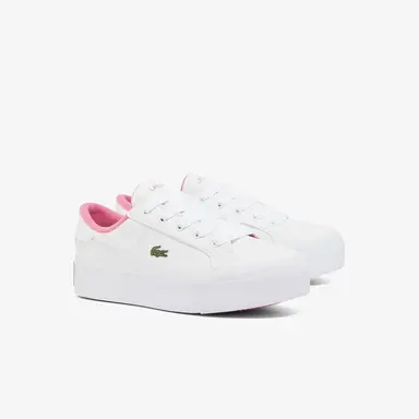 LACOSTE L001 SET 224, 5-delige set van suède, wit/lichtroze, 26