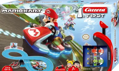 Carrera FIRST Mario Kart Race Set - 2,4 m, Multi, Inclusief Mario en Yoshi