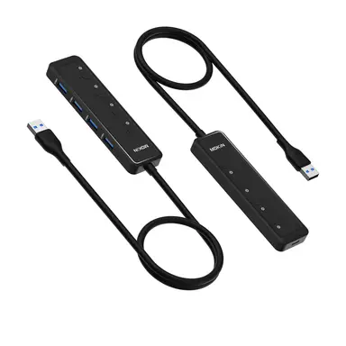 MOKiN Hub USB A vers 4 USB Hub USB A vers 4 x USB A 3.0 + USB C DC