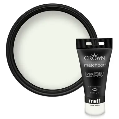 Crown Matt Emulsion Milk White 40ML