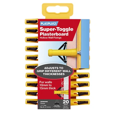 PLASPLUGS Super Toggle Fixings Pack 20
