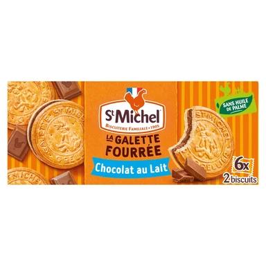 ST MICHEL Galettes fourrées au chocolat au lait - 240 g